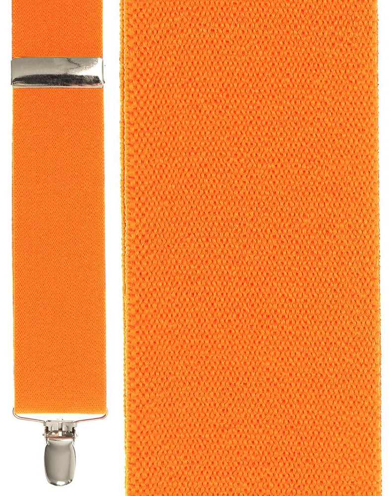 "Fluorescent Orange Bostonian" Suspenders