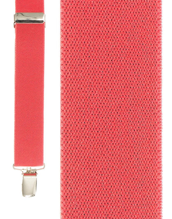 "Fluorescent Red Newport" Suspenders