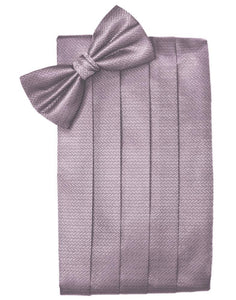 Frosty Pink Herringbone Kids Cummerbund