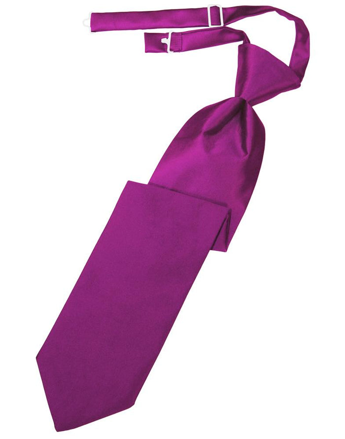 Fuchsia Luxury Satin Kids Necktie