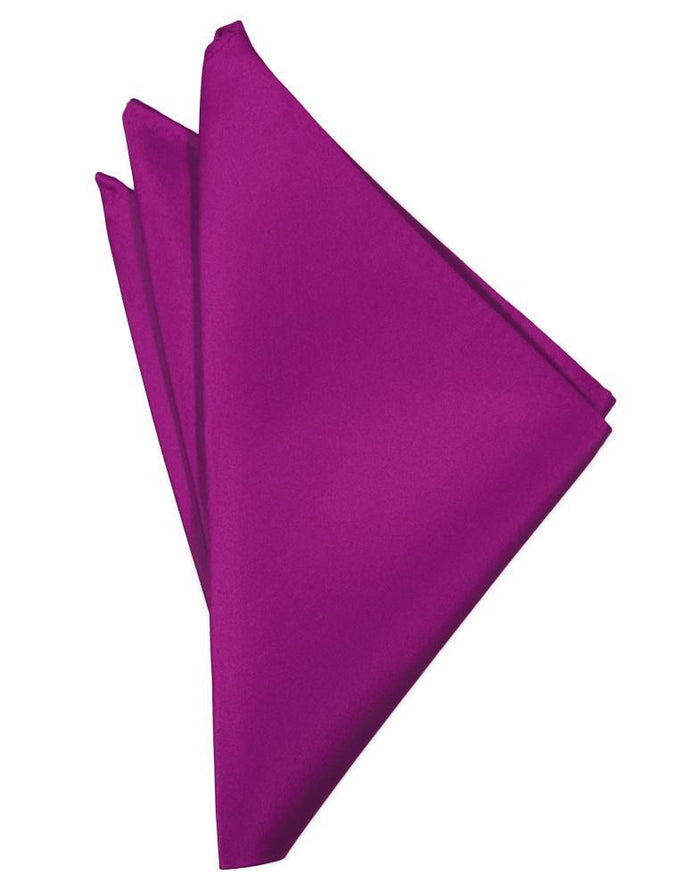 Fuchsia Luxury Satin Pocket Square