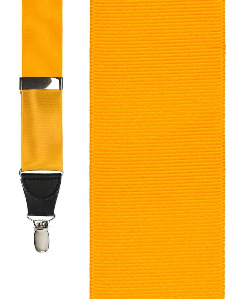 "Gold Grosgraine Ribbon" Suspenders