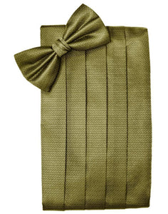 Gold Herringbone Kids Cummerbund
