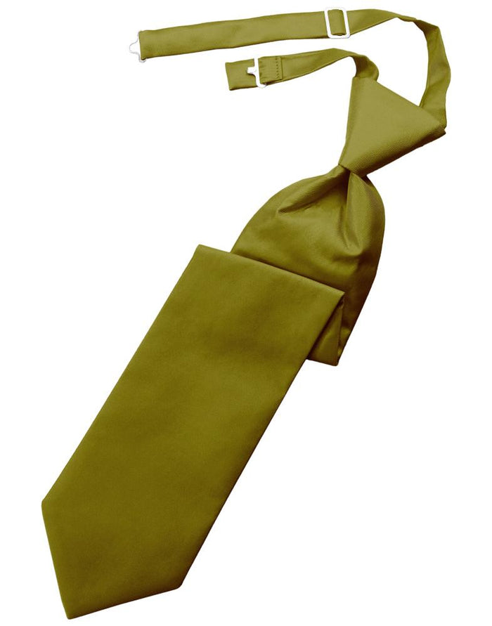 Gold Solid Twill Windsor Tie