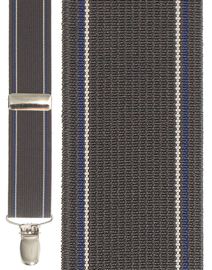 "Grey Edge Stripe" Suspenders