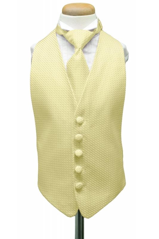 Harvest Maize Venetian Kids Tuxedo Vest