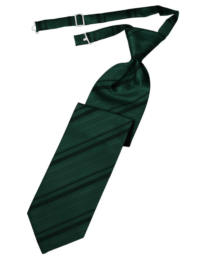 Holly Striped Satin Kids Necktie