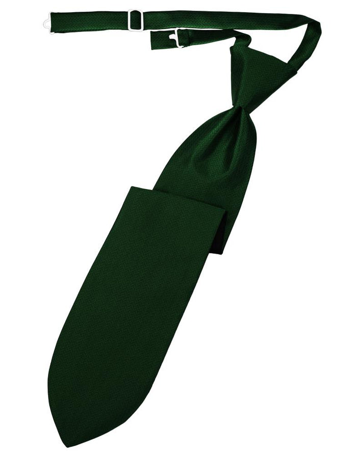 Hunter Herringbone Kids Necktie