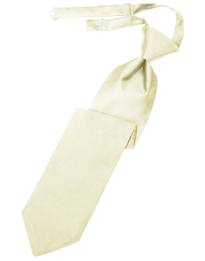 Ivory Luxury Satin Kids Necktie