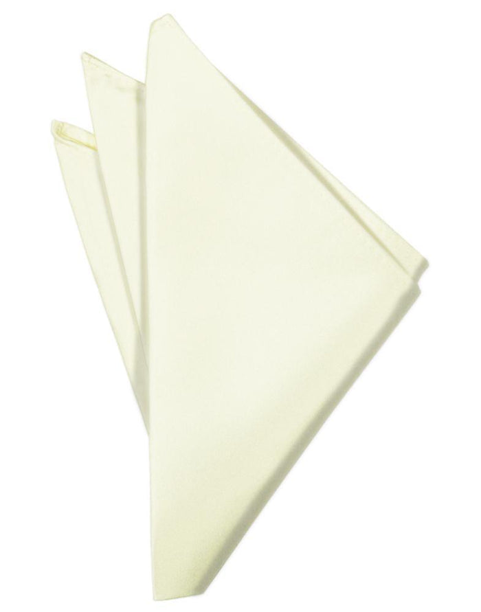 Ivory Luxury Satin Pocket Square