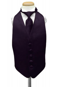Lapis Luxury Satin Kids Tuxedo Vest