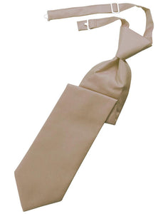 Latte Solid Twill Kids Necktie