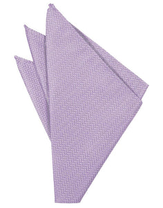 Lavender Herringbone Pocket Square