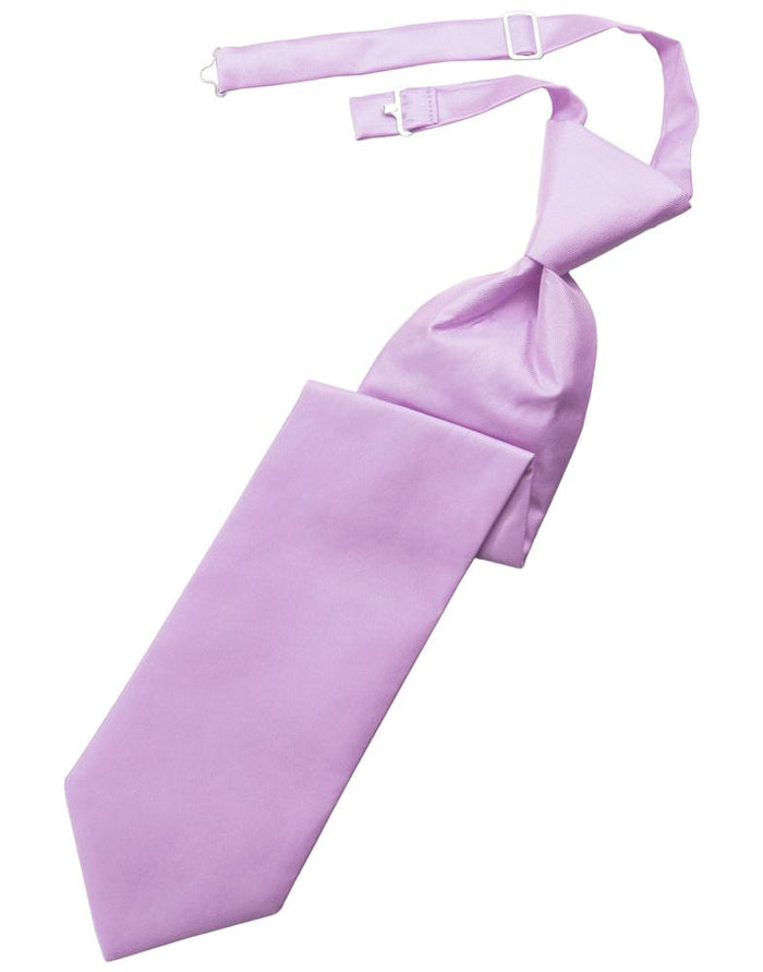 Lavender Solid Twill Kids Necktie