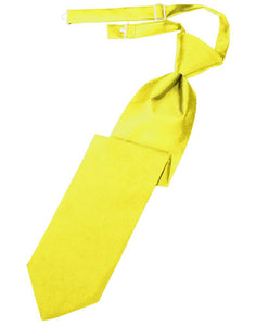 Lemon Luxury Satin Kids Necktie