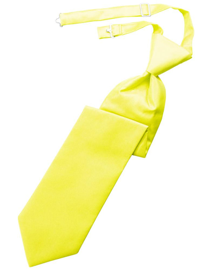 Lemon Solid Twill Kids Necktie