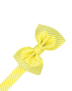 Lemon Venetian Kids Bow Tie