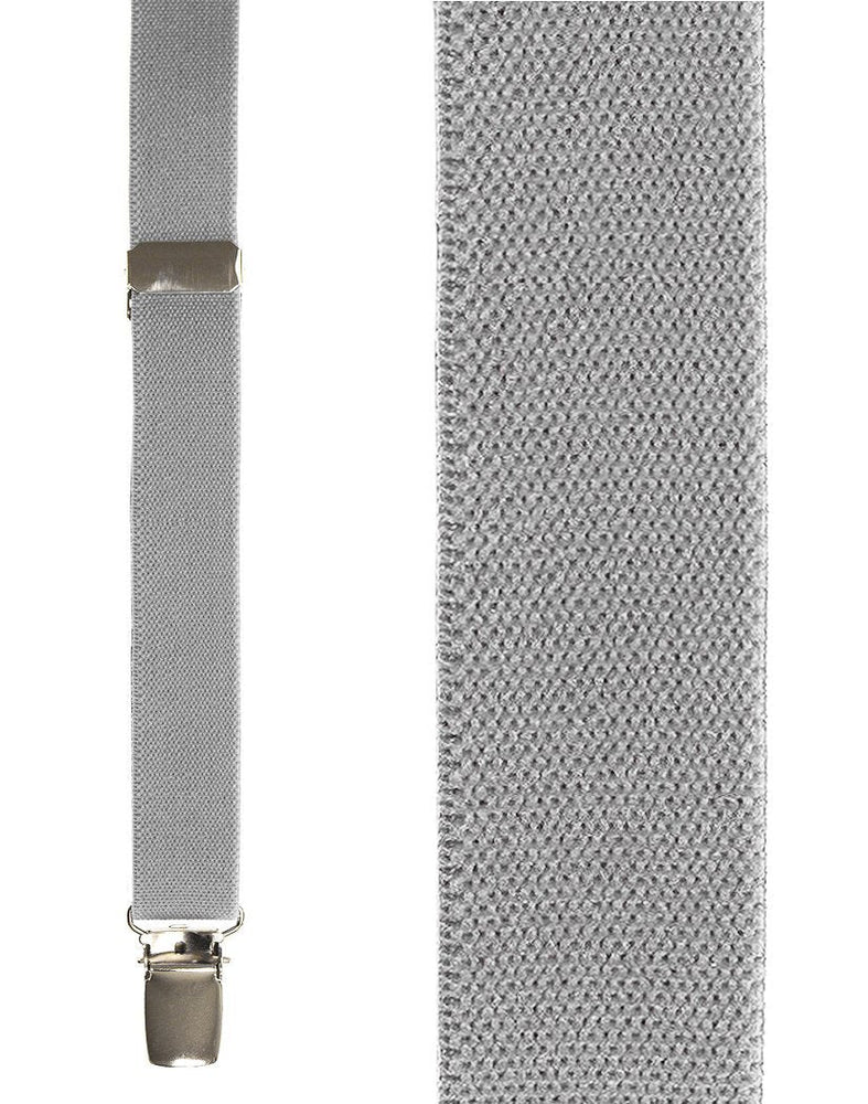 "Light Grey Oxford" Suspenders