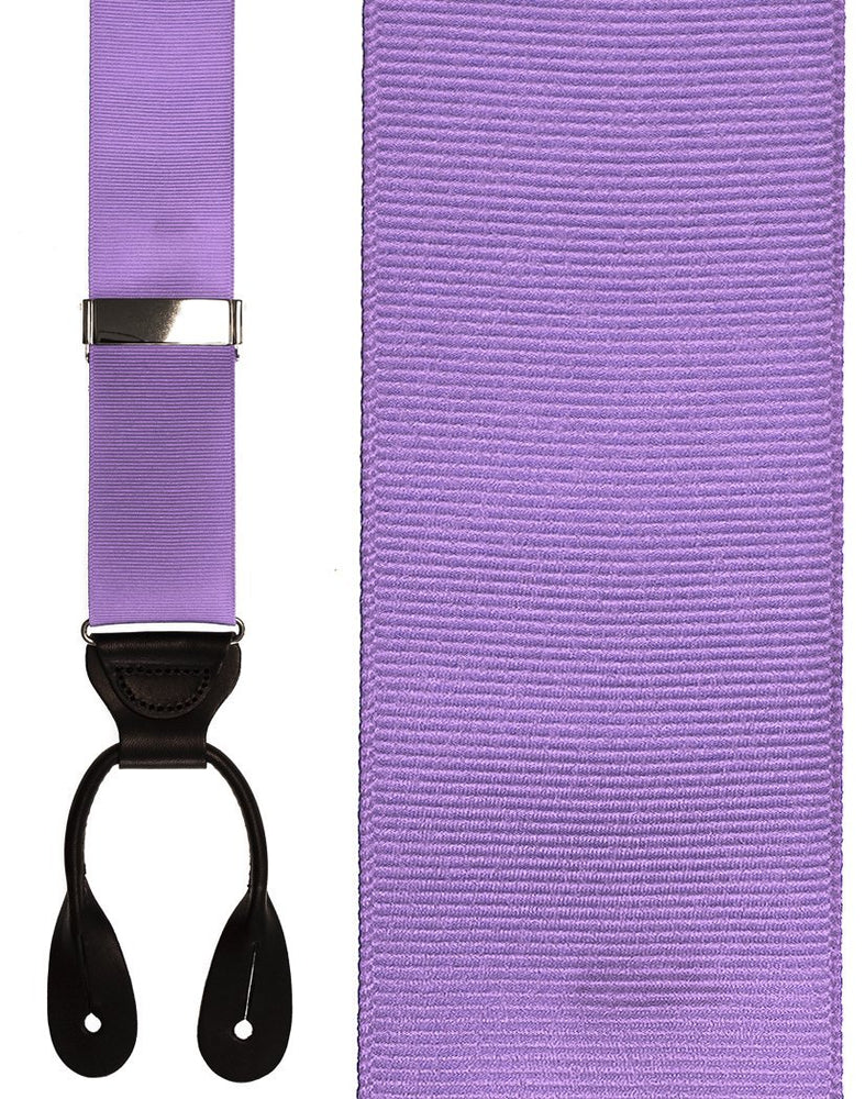 "Light Purple Grosgraine Ribbon II" Suspenders