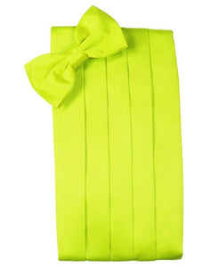 Lime Luxury Kids Satin Cummerbund