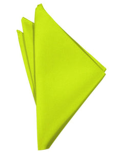 Lime Luxury Satin Pocket Square