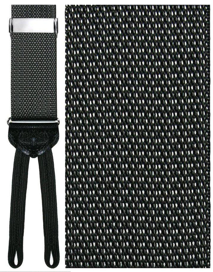 "Lombardy" Black Suspenders