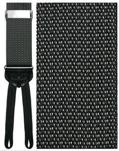 "Lombardy" Black Suspenders