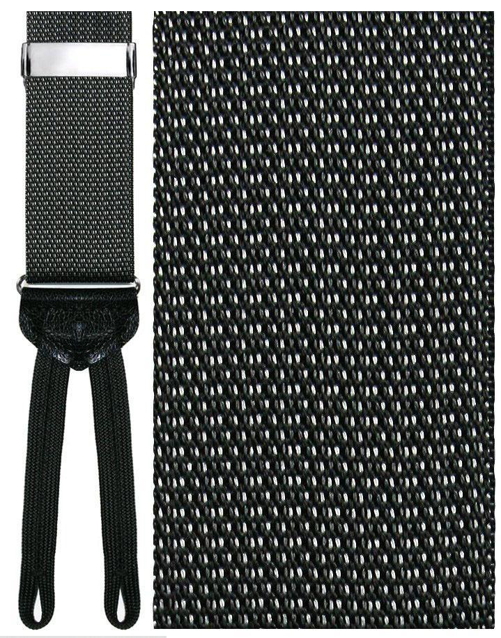 "Lombardy" Black Suspenders