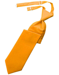 Mandarin Solid Twill Kids Necktie