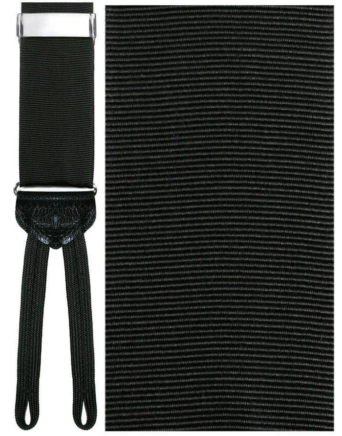 "Mantova" Black Suspenders