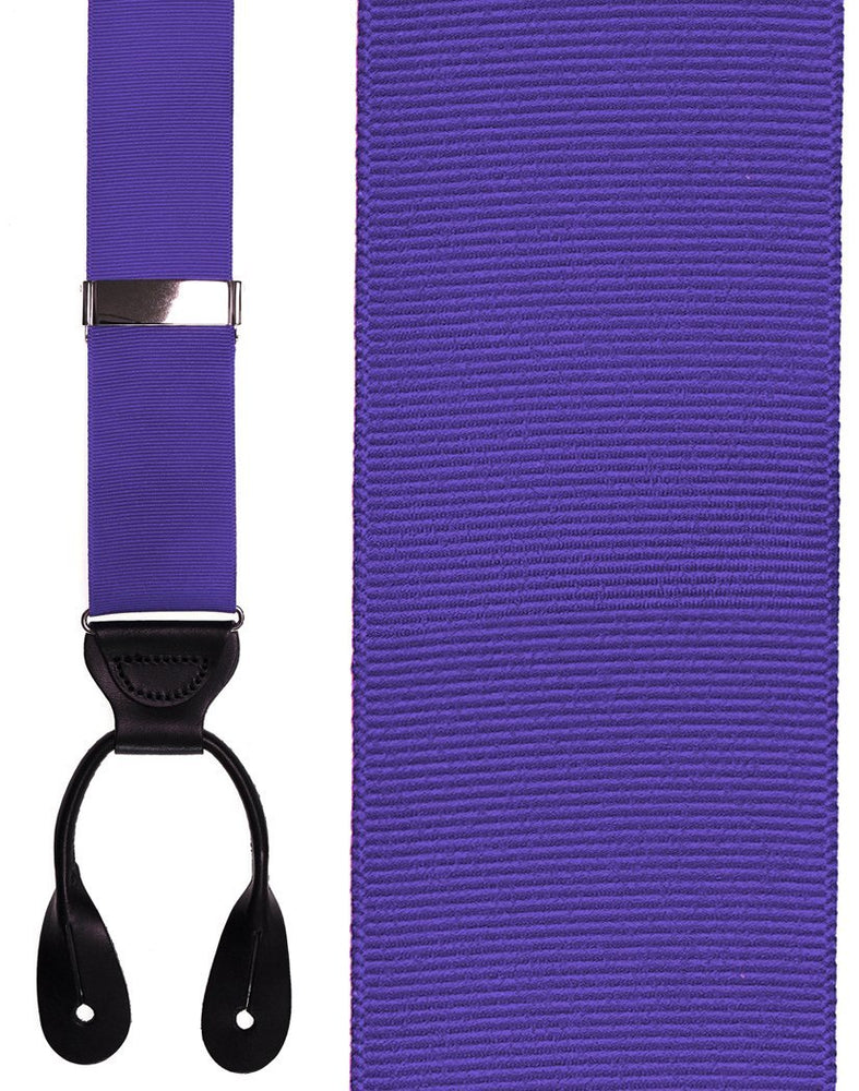 "Medium Purple Grosgraine Ribbon II" Suspenders