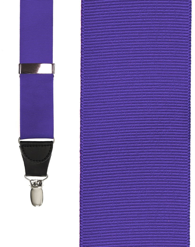 "Medium Purple Grosgraine Ribbon" Suspenders