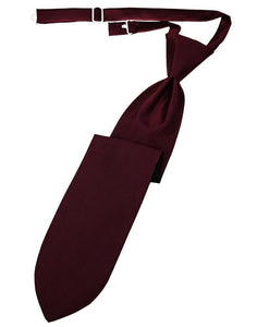 Merlot Herringbone Kids Necktie
