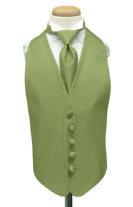 Mint Herringbone Kids Tuxedo Vest