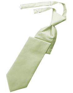Mint Solid Twill Kids Necktie