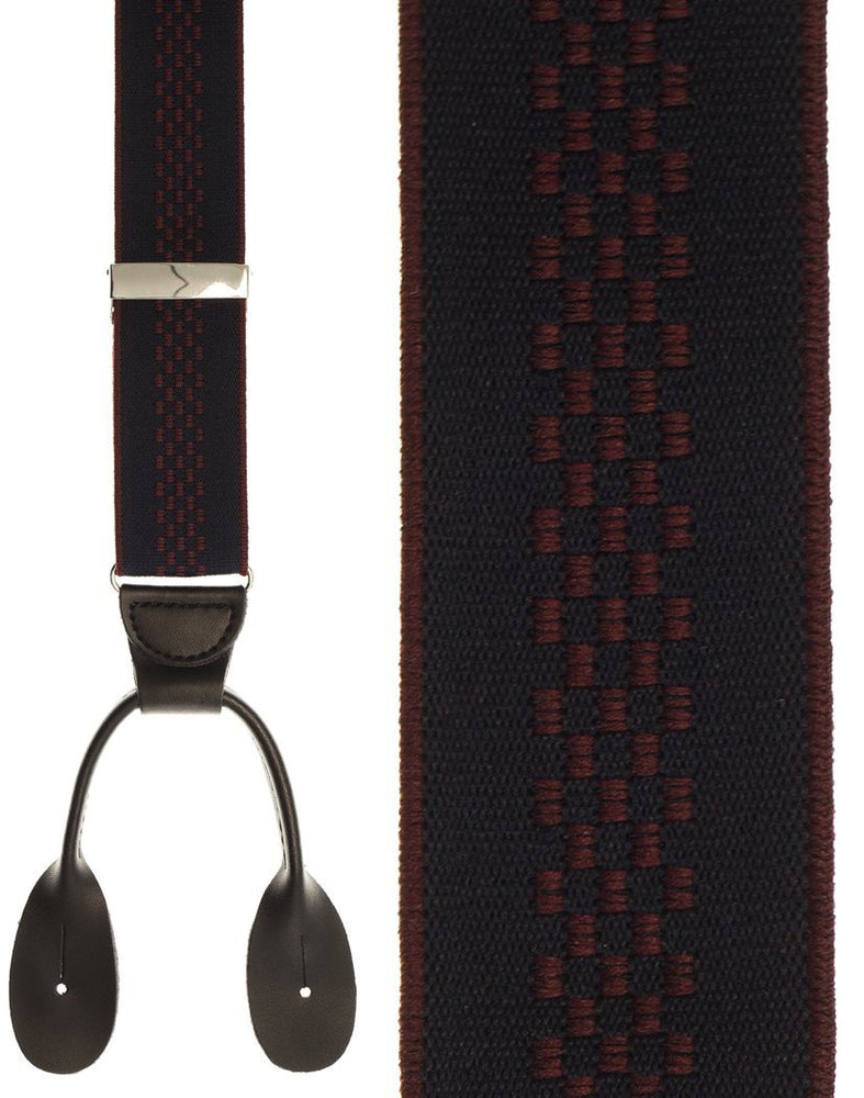 "Navy Regency" Suspenders