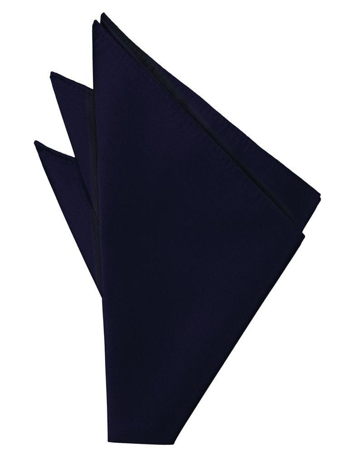 Navy Solid Twill Pocket Square