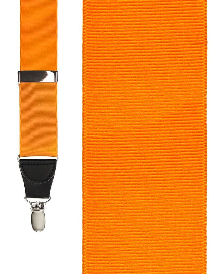 "Orange Grosgraine Ribbon" Suspenders
