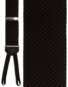 "Padova" Black Suspenders
