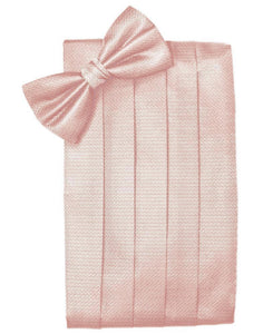 Peach Herringbone Kids Cummerbund