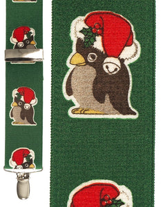 "Penguin Green" Suspenders