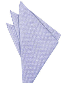 Periwinkle Herringbone Pocket Square