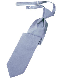 Periwinkle Luxury Satin Kids Necktie