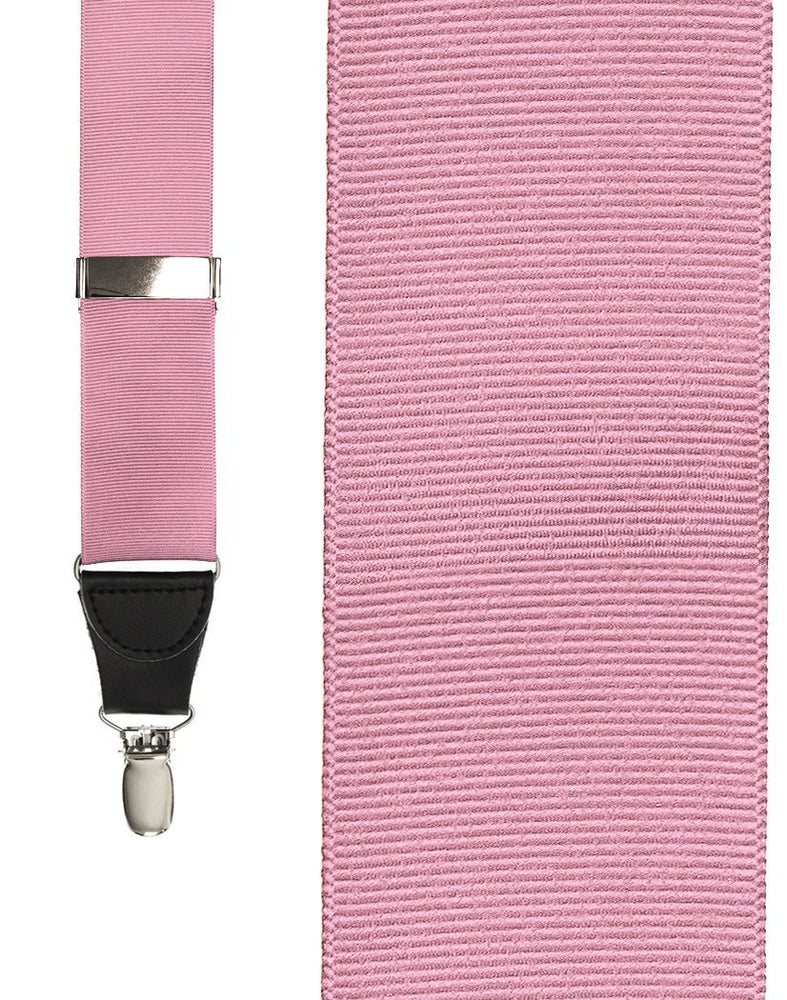 "Pink Grosgraine Ribbon" Suspenders