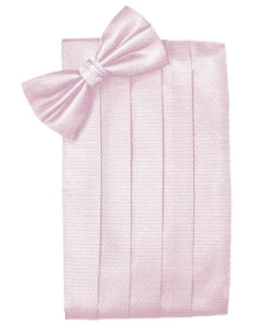 Pink Herringbone Kids Cummerbund