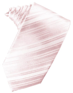 Pink Striped Silk Necktie
