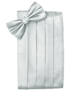 Platinum Herringbone Kids Cummerbund
