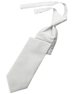 Platinum Solid Twill Windsor Tie