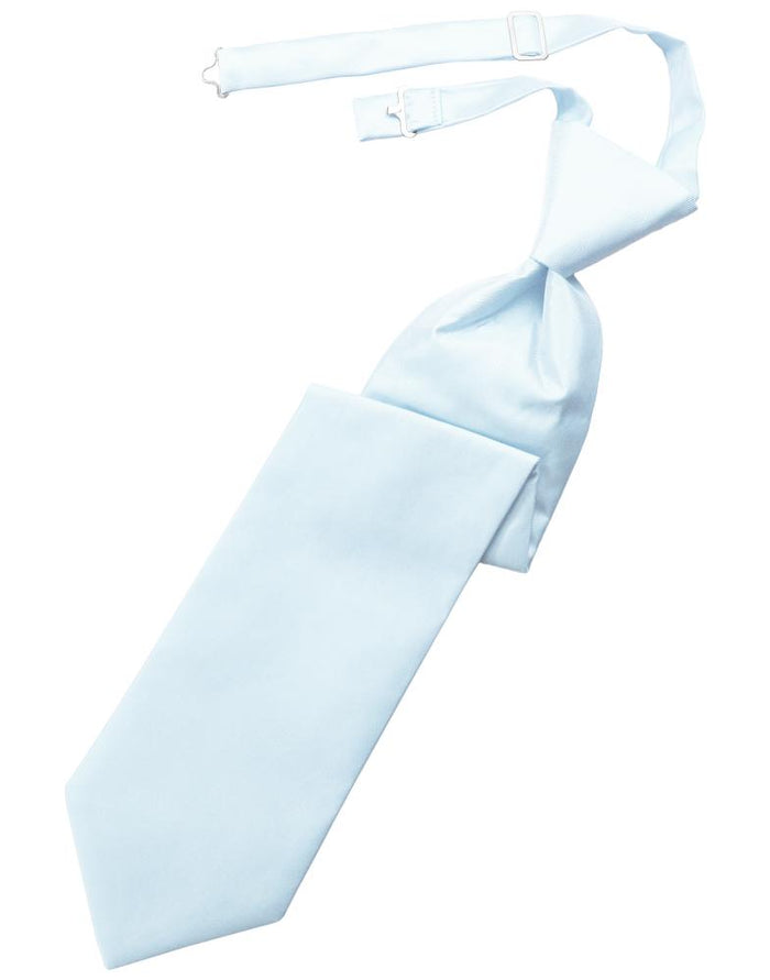 Powder Blue Solid Twill Kids Necktie
