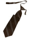 Cardi Pre-Tied Chocolate Venetian Stripe Necktie